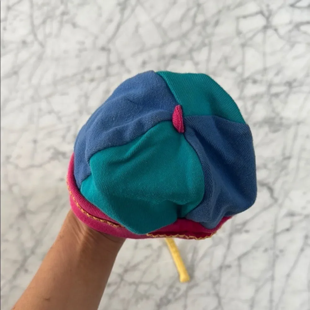 Vintage Rainbow GYMBOREE Colorblock SUMMER HAT OS